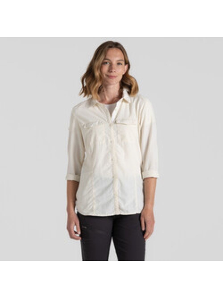 Craghoppers NosiLife Adv LS Shirt III Women's Sea Salt CWS534-33A shirts en tops online bestellen bij Kathmandu Outdoor & Travel