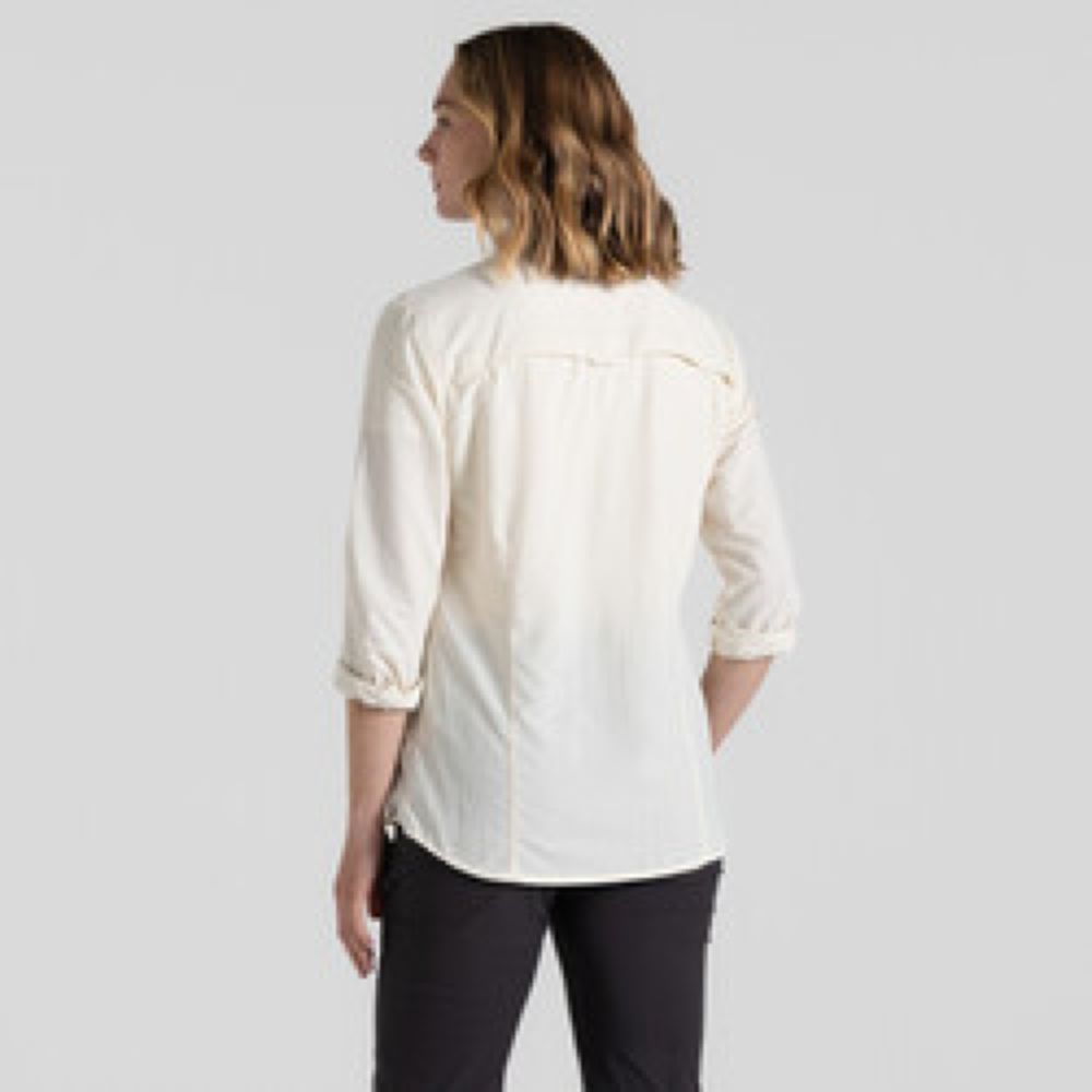 Craghoppers NosiLife Adv LS Shirt III Women's Sea Salt CWS534-33A shirts en tops online bestellen bij Kathmandu Outdoor & Travel