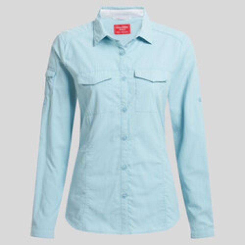Craghoppers NosiLife Adv LS Shirt III Women's Sky Blue CWS534-EUQ shirts en tops online bestellen bij Kathmandu Outdoor & Travel