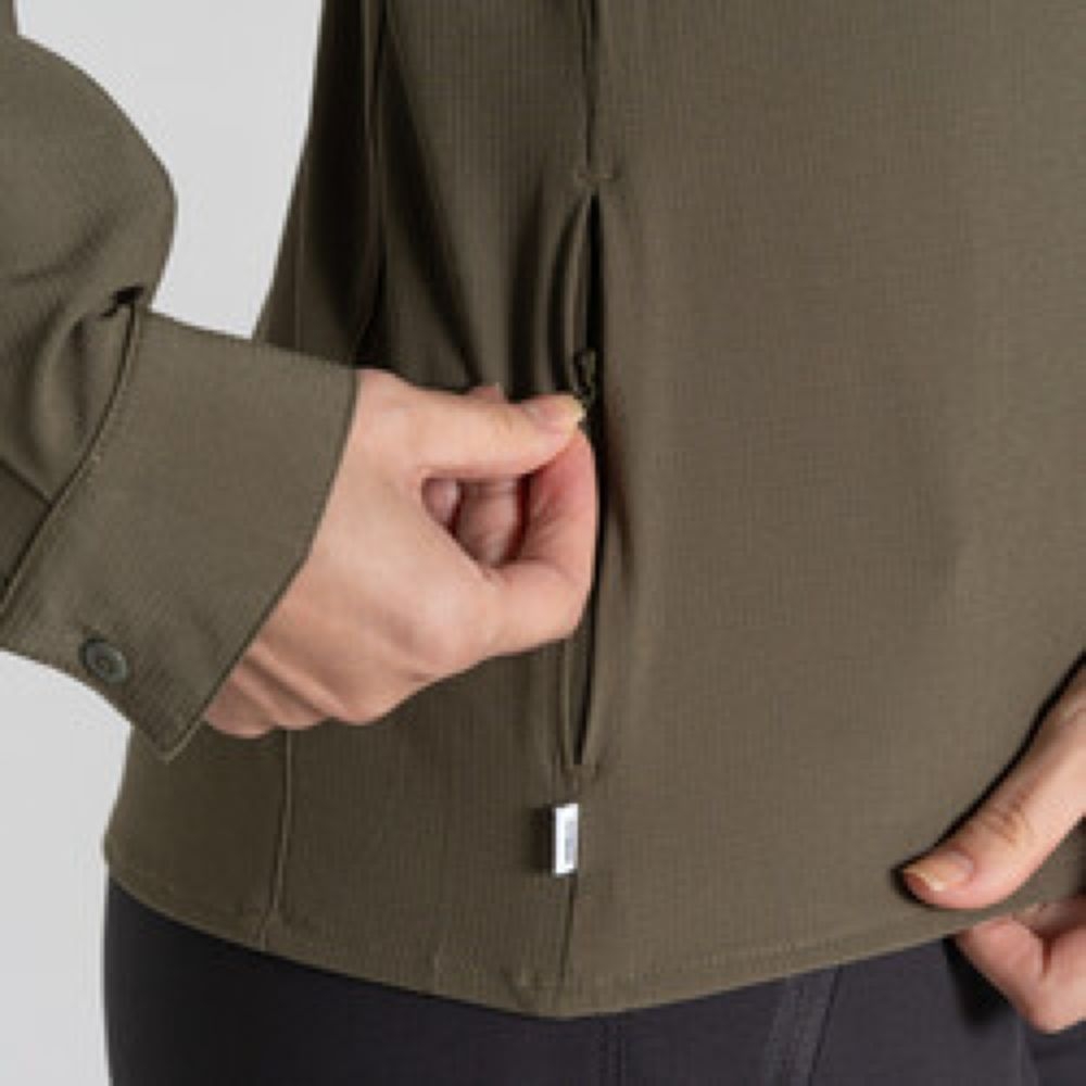 Craghoppers NosiLife LS Pro Shirt II Women's Wild Olive CWS532-CZL shirts en tops online bestellen bij Kathmandu Outdoor & Travel