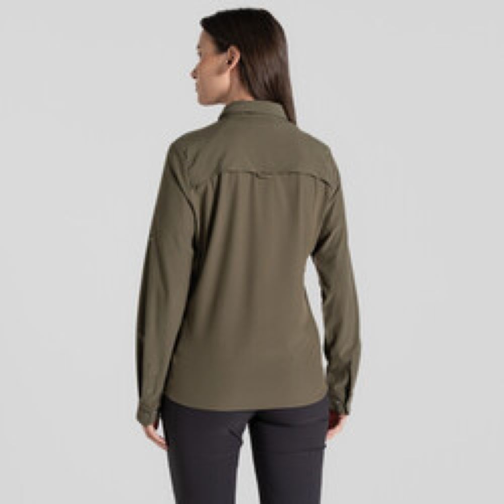 Craghoppers NosiLife LS Pro Shirt II Women's Wild Olive CWS532-CZL shirts en tops online bestellen bij Kathmandu Outdoor & Travel