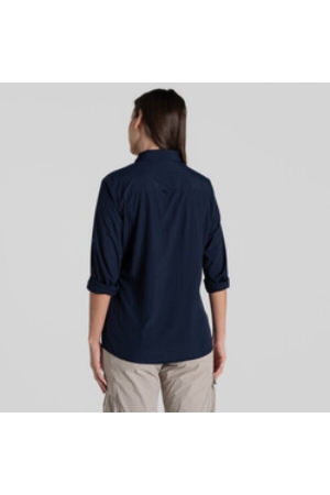 Craghoppers NosiLife Freeda LS Shirt Women's Blue Navy CWS543-7V1 shirts en tops online bestellen bij Kathmandu Outdoor & Travel