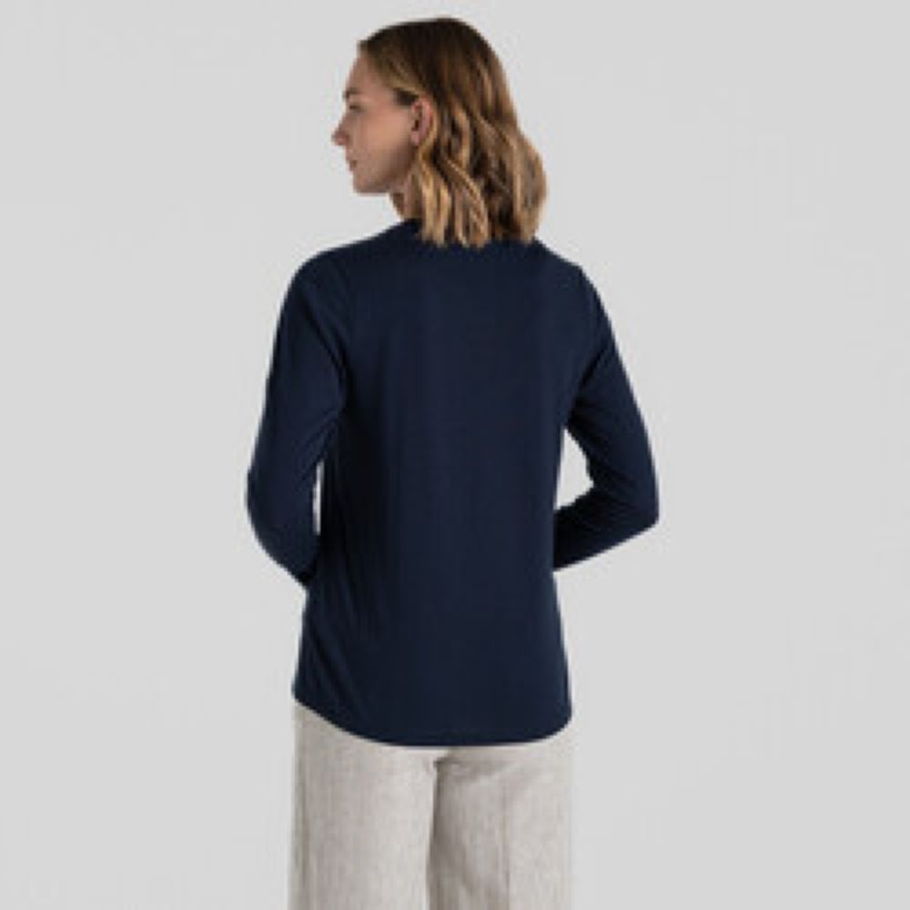 Craghoppers NosiLife Akona LS Top Women's Blue Navy CWT1368-7V1 shirts en tops online bestellen bij Kathmandu Outdoor & Travel