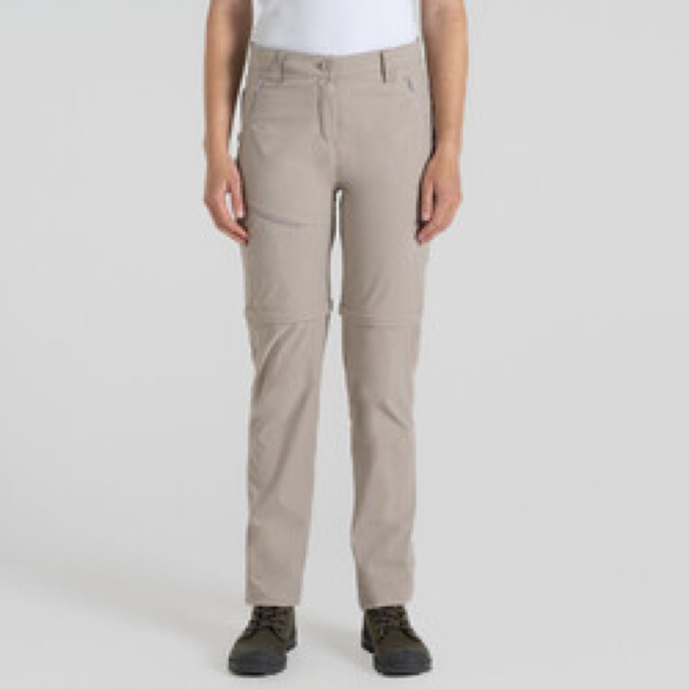 Craghoppers NosiLife Pro Conv II Long Women's SoftMushroom CWJ1375-KD7 broeken online bestellen bij Kathmandu Outdoor & Travel