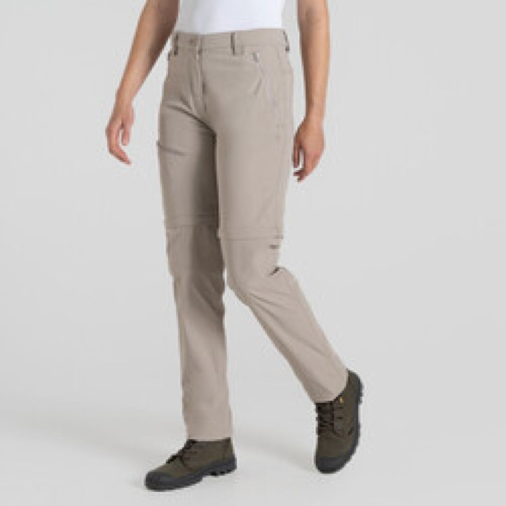 Craghoppers NosiLife Pro Conv II Long Women's SoftMushroom CWJ1375-KD7 broeken online bestellen bij Kathmandu Outdoor & Travel