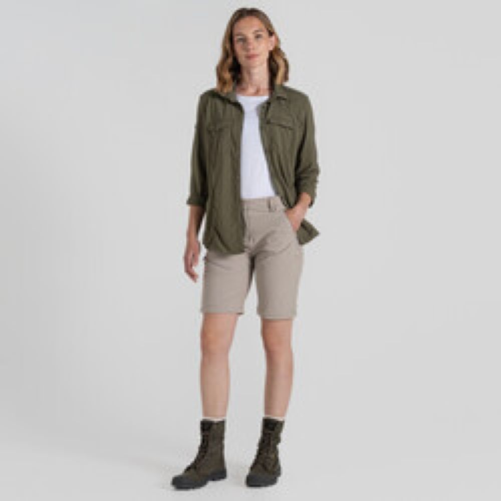 Craghoppers NosiLife Pro Conv II Long Women's SoftMushroom CWJ1375-KD7 broeken online bestellen bij Kathmandu Outdoor & Travel