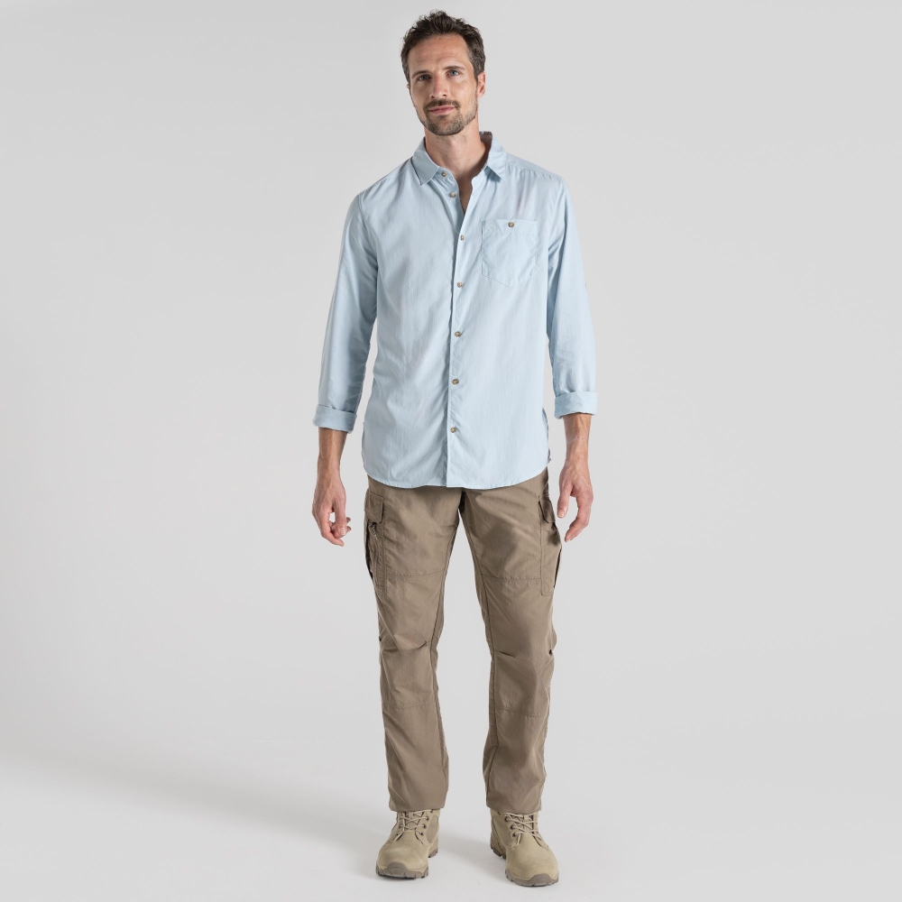 Craghoppers NosiLife Nuoro Shirt II Niagra Blue CMS713-255 shirts en tops online bestellen bij Kathmandu Outdoor & Travel