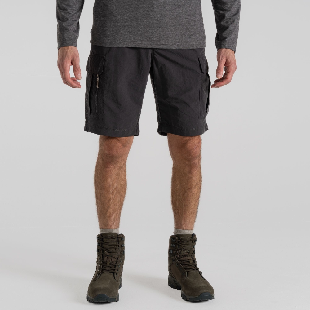 Craghoppers NosiLife Cargo II Short Black Pepper CMJ651-7J8 broeken online bestellen bij Kathmandu Outdoor & Travel