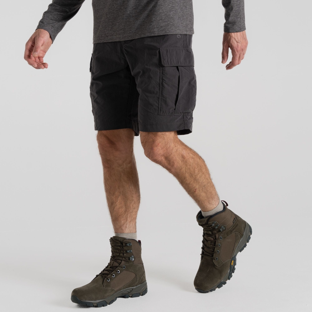 Craghoppers NosiLife Cargo II Short Black Pepper CMJ651-7J8 broeken online bestellen bij Kathmandu Outdoor & Travel