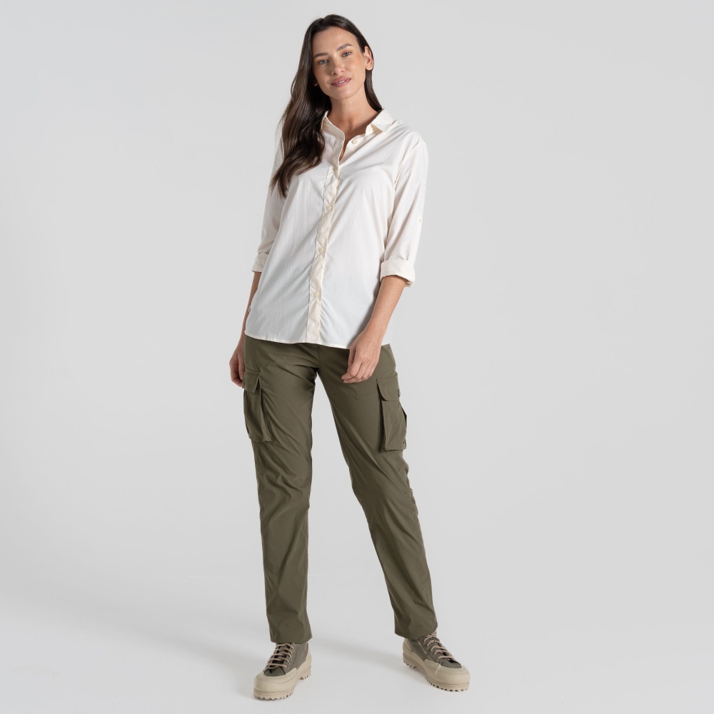 Craghoppers NosiLife Freeda LS Shirt Women's Sea Salt CWS543-33A shirts en tops online bestellen bij Kathmandu Outdoor & Travel