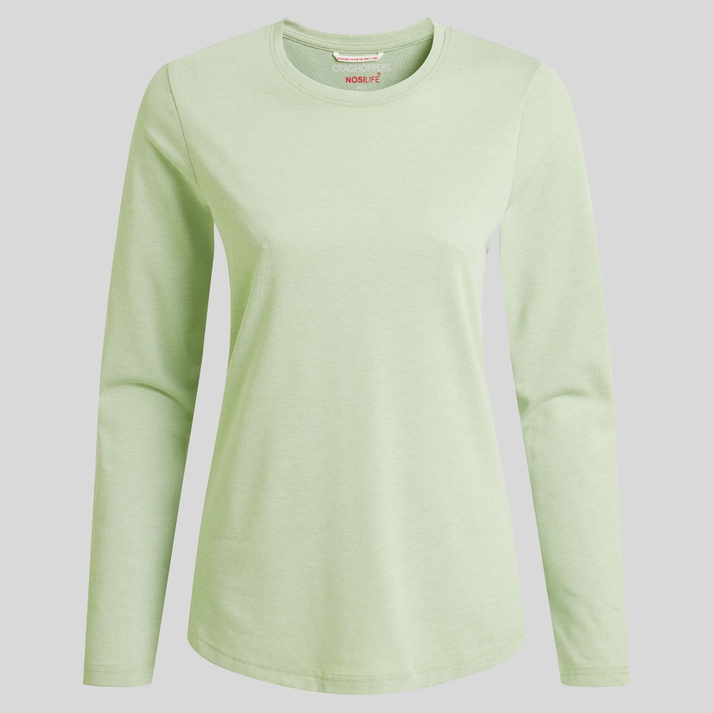 Craghoppers NosiLife Akona LS Top Women's BudGrnMarl CWT1368-NA0 shirts en tops online bestellen bij Kathmandu Outdoor & Travel