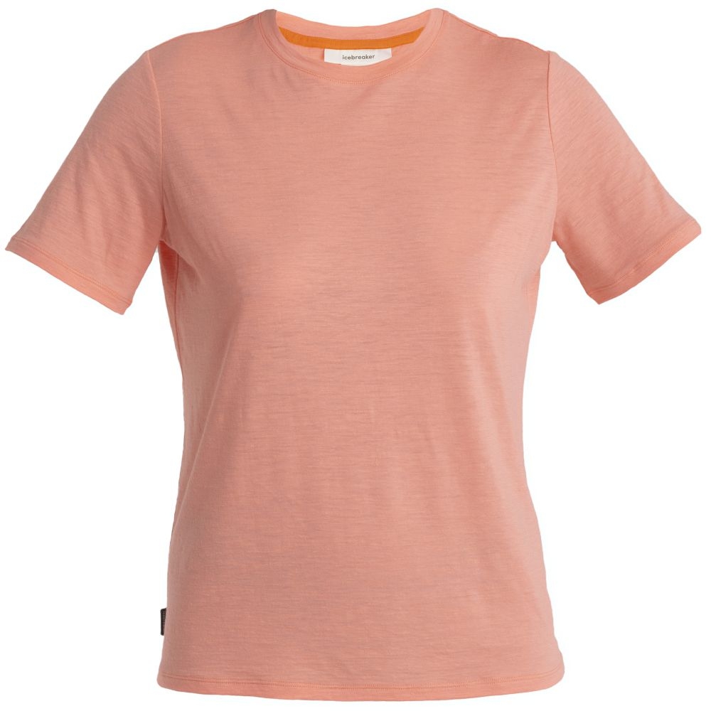 Icebreaker Merino Linen SS Tee Women's Glow 0A56ON6-291 shirts en tops online bestellen bij Kathmandu Outdoor & Travel