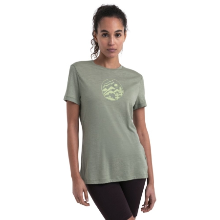 Icebreaker  Merino 150 Tech Lite III SS Tee Camp Circ Women's Lichen