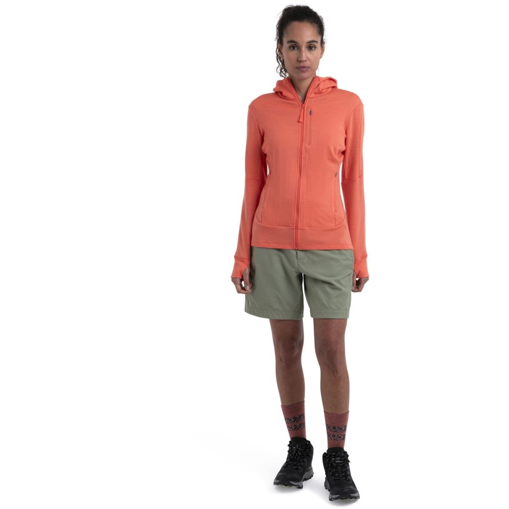 Icebreaker Merino 260 Quantum IV Women's Tang 0A56XRB-751 fleeces en truien online bestellen bij Kathmandu Outdoor & Travel