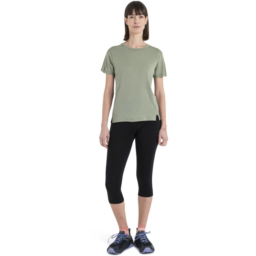 Icebreaker Merino 150 Ace SS Tee Women's Lichen 0A56Y6A-741 shirts en tops online bestellen bij Kathmandu Outdoor & Travel