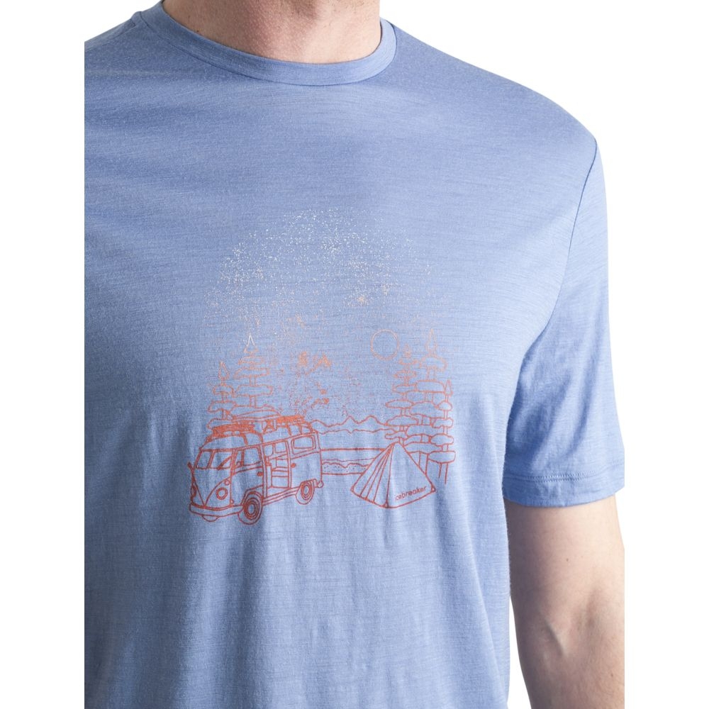 Icebreaker Merino 150 Tech Lite III SS Tee Van Camp Kyanite 0A56WR8-851 shirts en tops online bestellen bij Kathmandu Outdoor & Travel
