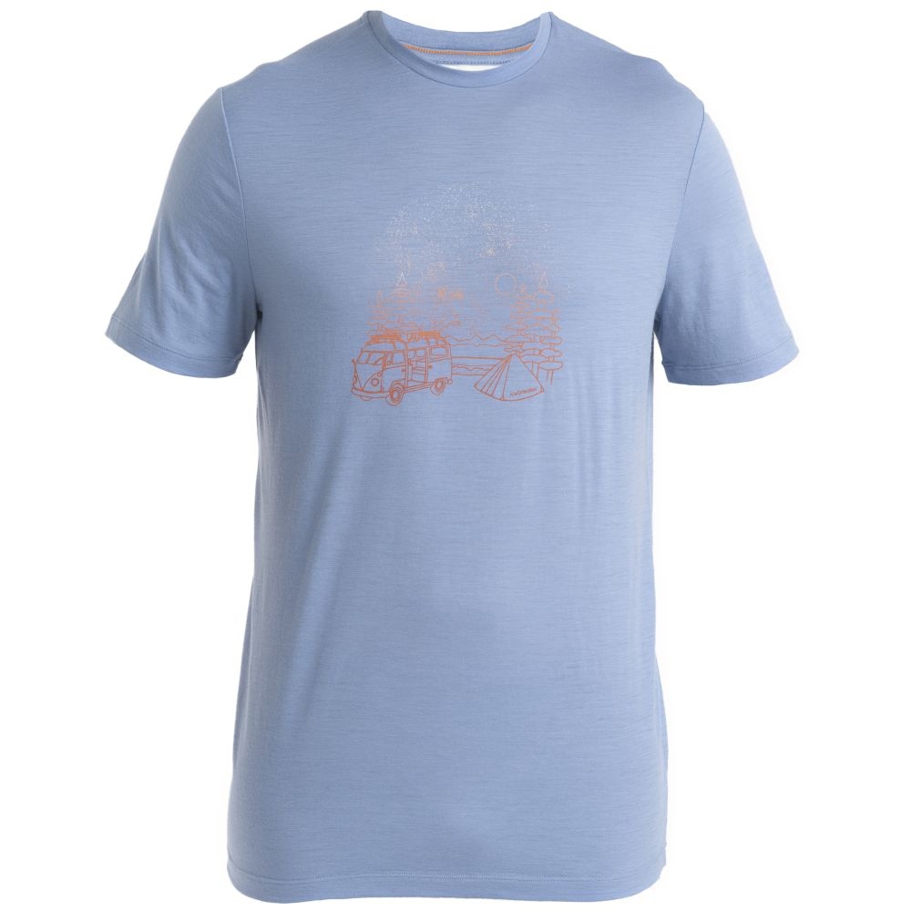 Icebreaker Merino 150 Tech Lite III SS Tee Van Camp Kyanite 0A56WR8-851 shirts en tops online bestellen bij Kathmandu Outdoor & Travel