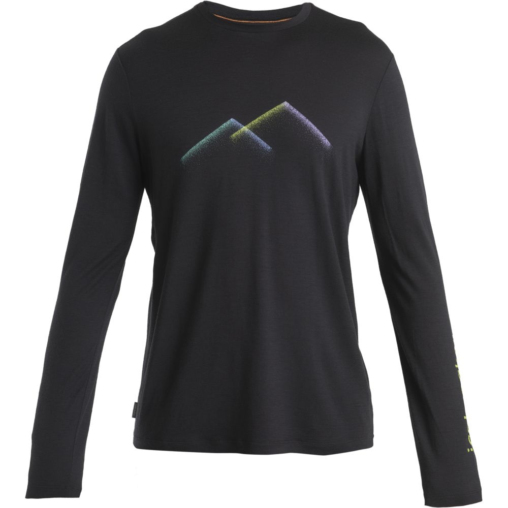 Icebreaker Merino 150 Tech Lite III LS Tee Peak Glow Black 0A56WJ0-011 shirts en tops online bestellen bij Kathmandu Outdoor & Travel
