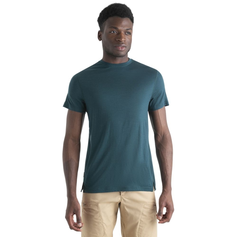 Icebreaker Merino 150 Ace SS Tee Fathom Grn 0A56X8A-771 shirts en tops online bestellen bij Kathmandu Outdoor & Travel