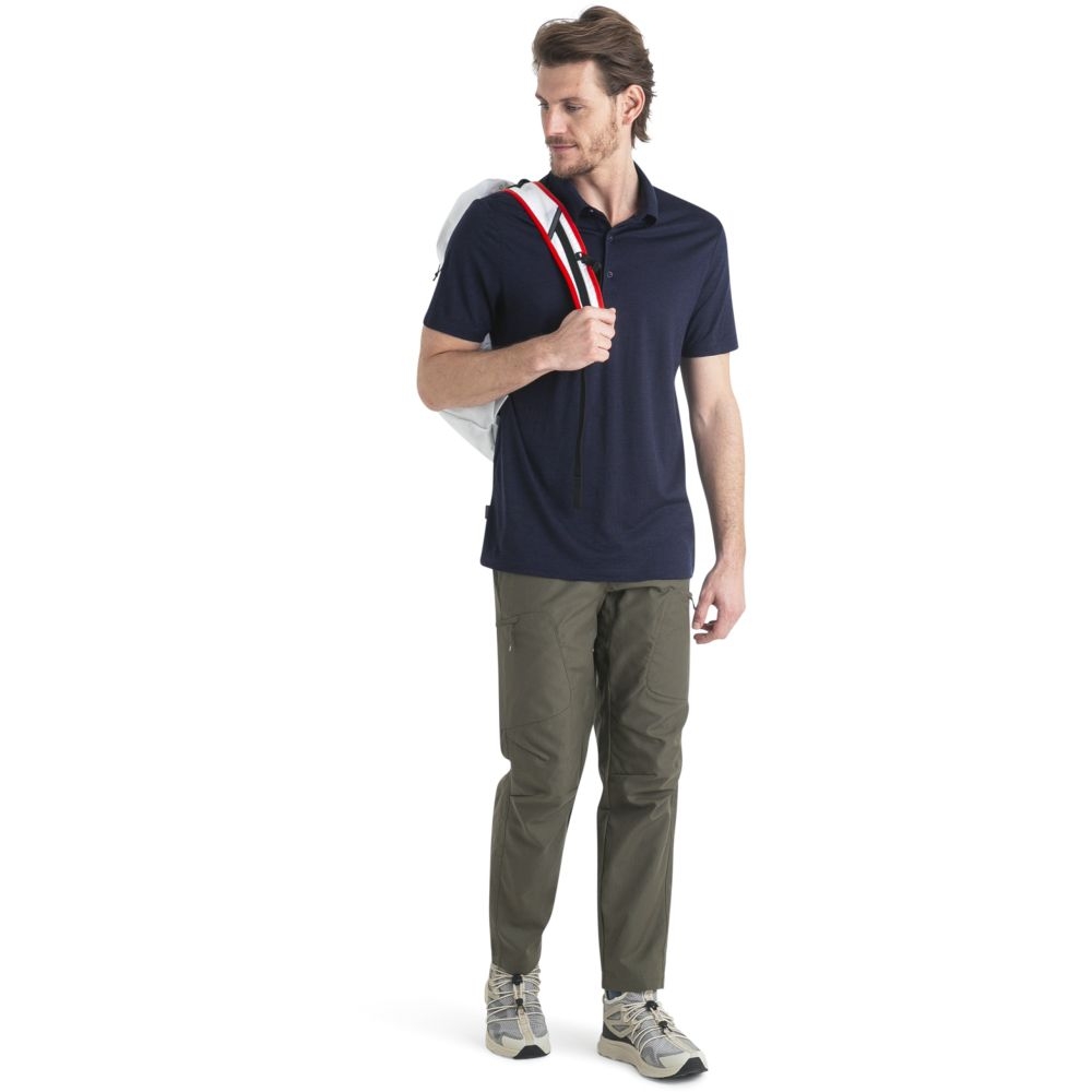 Icebreaker Merino 150 Tech Lite III SS Polo Midnight Navy 0A56WK4-011 shirts en tops online bestellen bij Kathmandu Outdoor & Travel