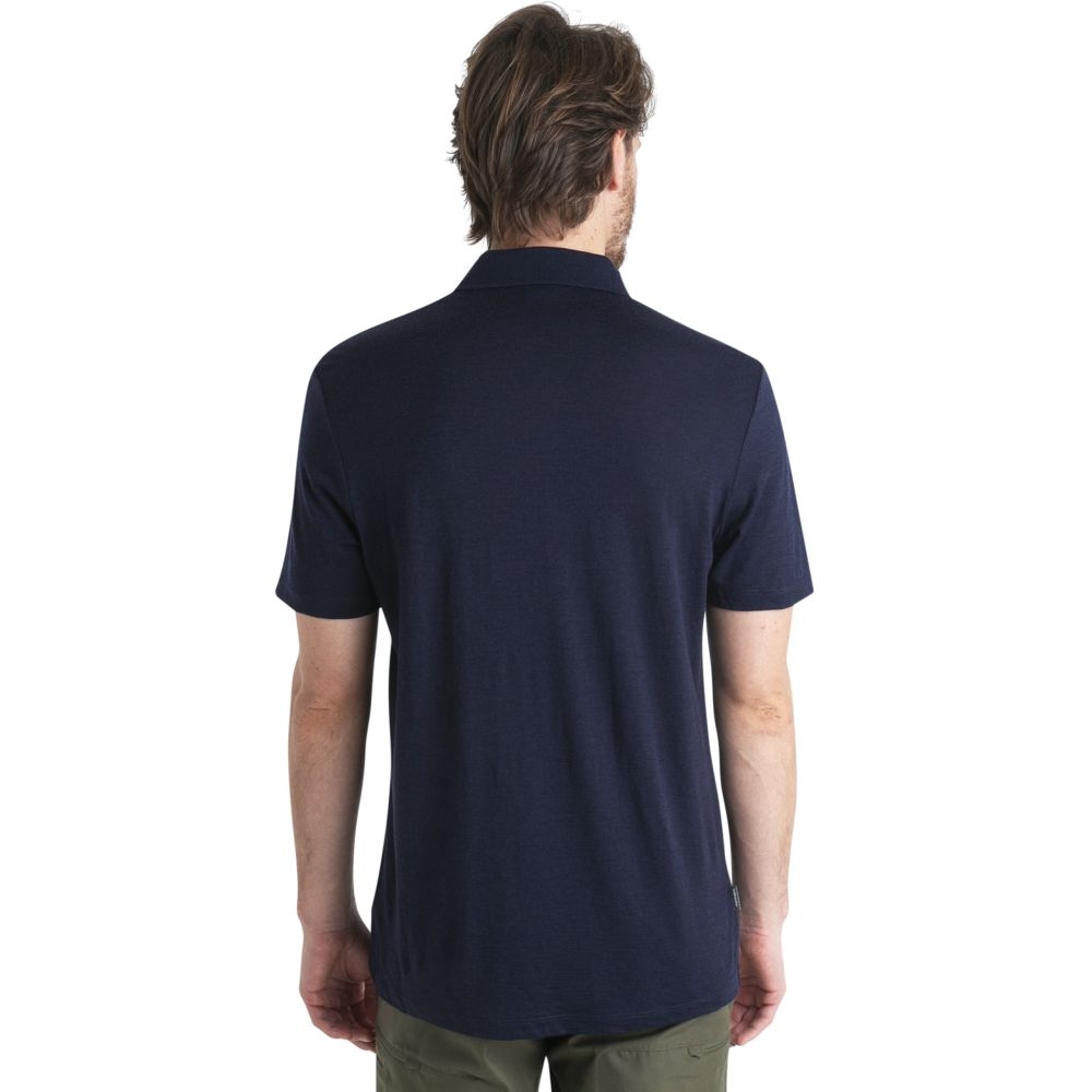Icebreaker Merino 150 Tech Lite III SS Polo Midnight Navy 0A56WK4-011 shirts en tops online bestellen bij Kathmandu Outdoor & Travel