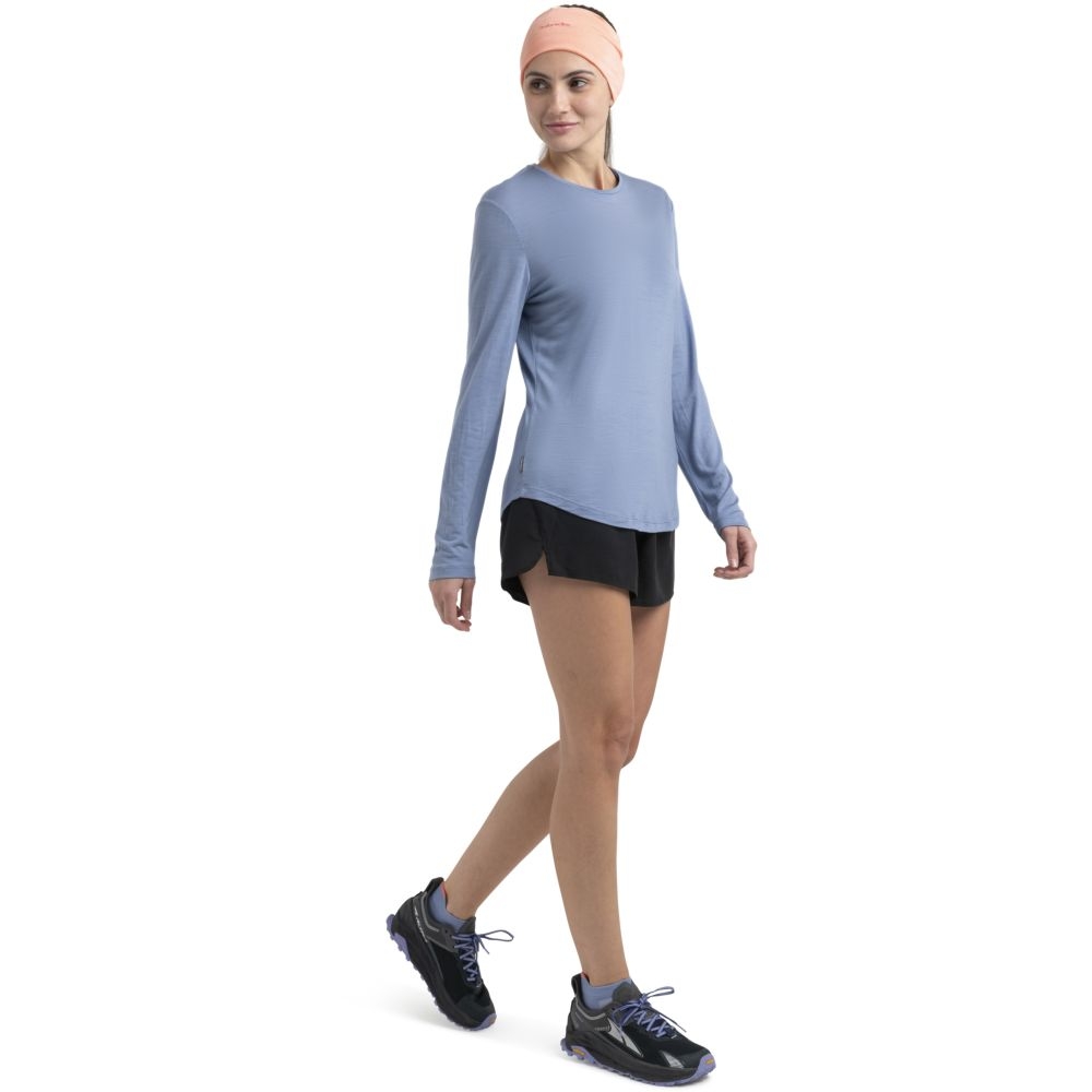 Icebreaker Merino 125 Cool-Lite Sphere III LS Tee Women's Kyanite 0A56ZN8-851 shirts en tops online bestellen bij Kathmandu Outdoor & Travel