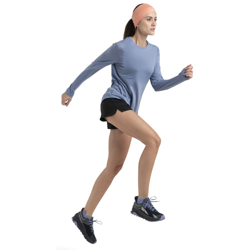 Icebreaker Merino 125 Cool-Lite Sphere III LS Tee Women's Kyanite 0A56ZN8-851 shirts en tops online bestellen bij Kathmandu Outdoor & Travel