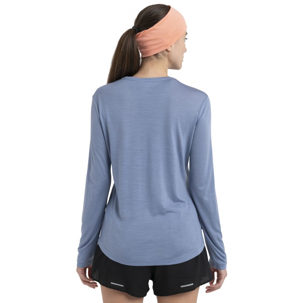 Icebreaker Merino 125 Cool-Lite Sphere III LS Tee Women's Kyanite 0A56ZN8-851 shirts en tops online bestellen bij Kathmandu Outdoor & Travel