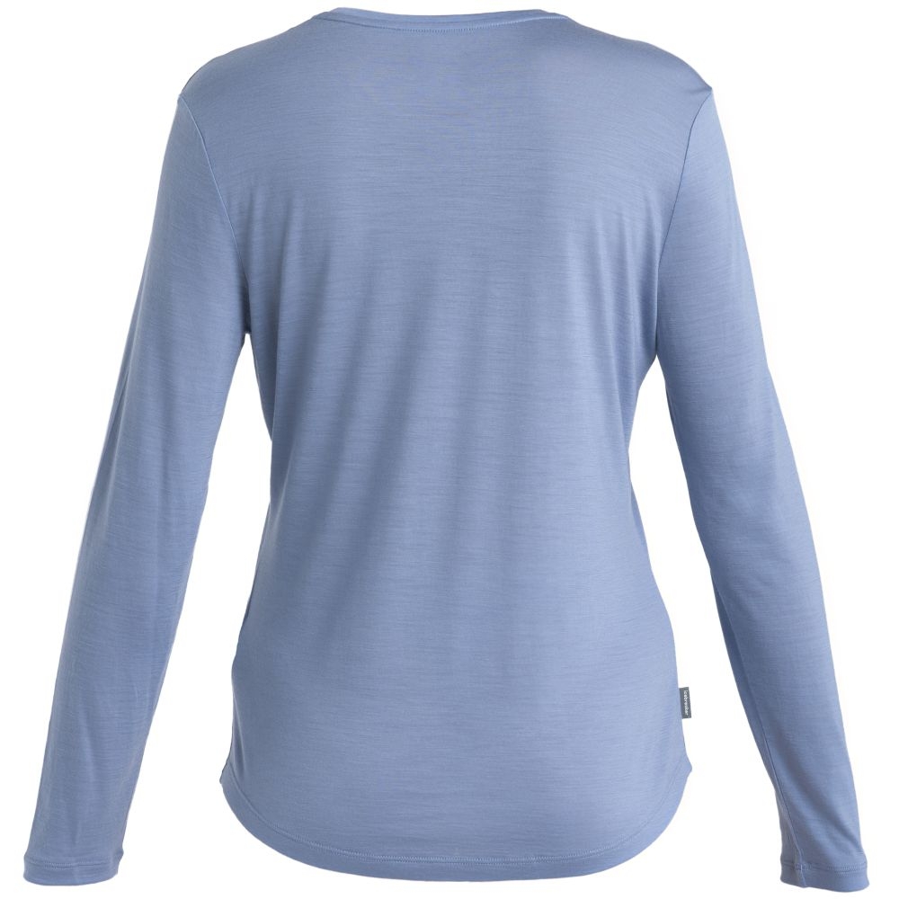 Icebreaker Merino 125 Cool-Lite Sphere III LS Tee Women's Kyanite 0A56ZN8-851 shirts en tops online bestellen bij Kathmandu Outdoor & Travel