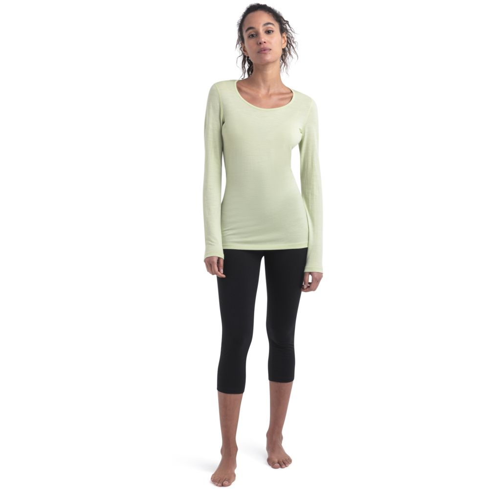 Icebreaker 200 Oasis Long Sleeve Scoop Women's Glazen IB104378B-761 onderkleding/thermokleding online bestellen bij Kathmandu Outdoor & Travel