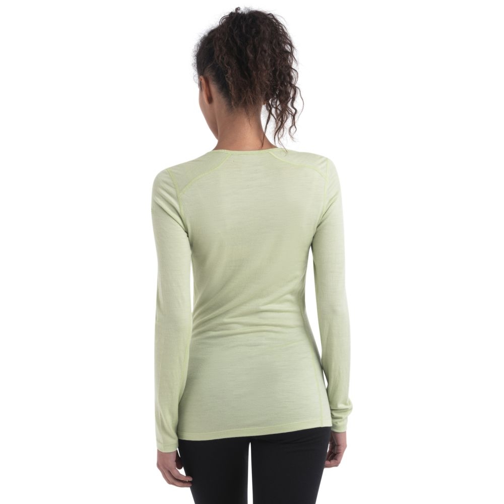 Icebreaker 200 Oasis Long Sleeve Scoop Women's Glazen IB104378B-761 onderkleding/thermokleding online bestellen bij Kathmandu Outdoor & Travel