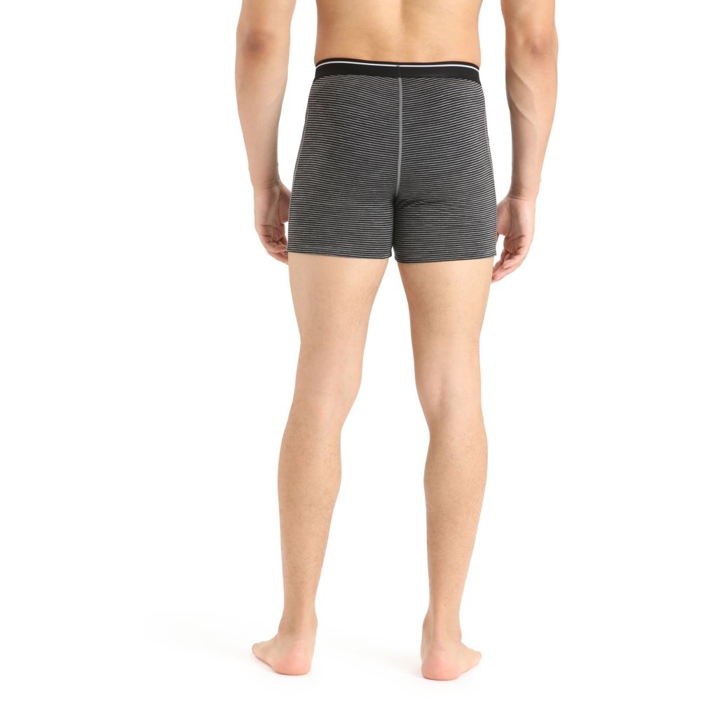 Icebreaker Anatomica Boxers  Gritstone Hthr/Black/S 1030290-381 onderkleding/thermokleding online bestellen bij Kathmandu Outdoor & Travel