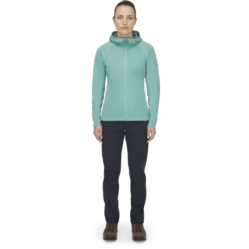 Rab Planar Hoody Women's Glacier Blue QFG-05-GLB fleeces en truien online bestellen bij Kathmandu Outdoor & Travel