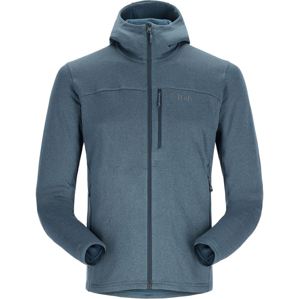 Rab Graviton Hoody Orion Blue QFF-55-ORB fleeces en truien online bestellen bij Kathmandu Outdoor & Travel