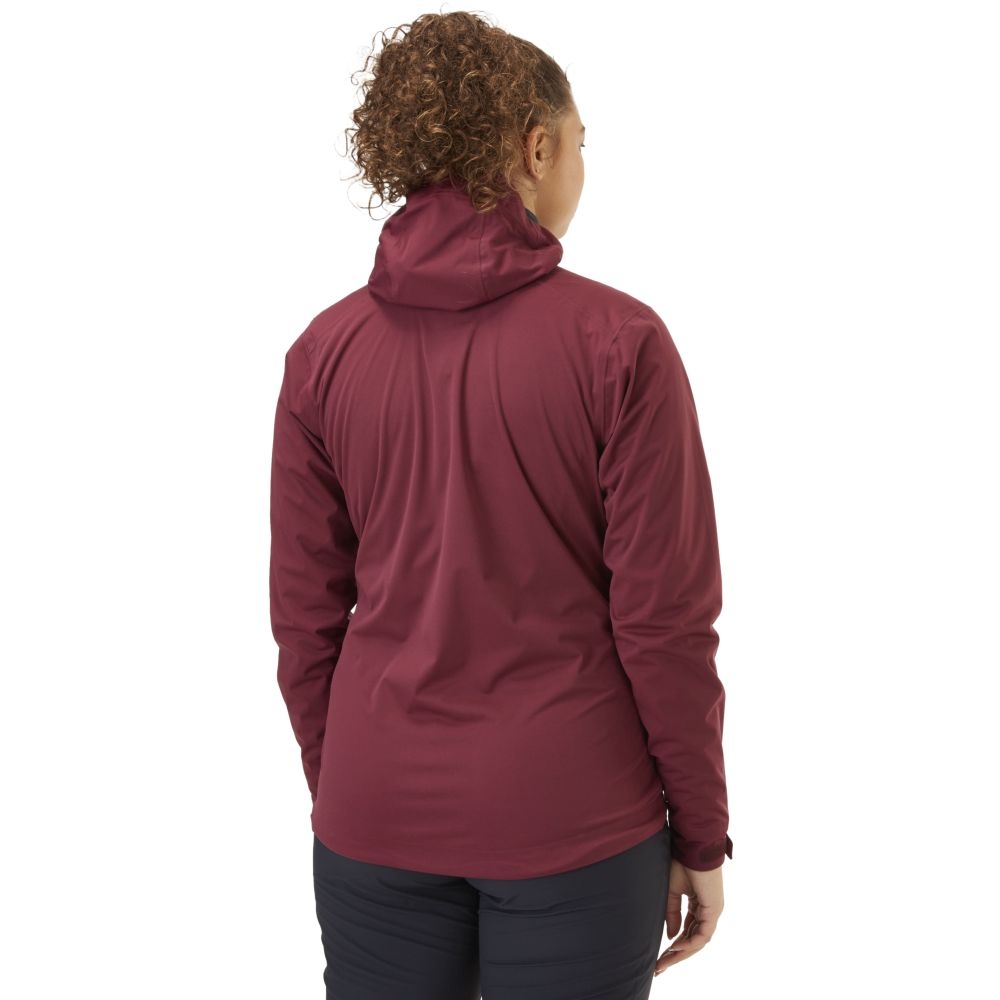Rab Kinetic 2.0 Jacket Women's Deep Heather QWG-75-DEH jassen online bestellen bij Kathmandu Outdoor & Travel