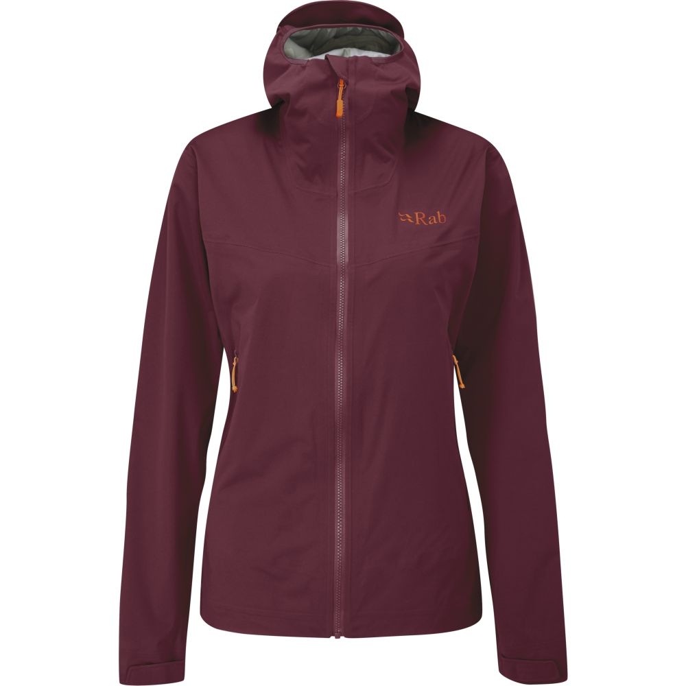 Rab Kinetic 2.0 Jacket Women's Deep Heather QWG-75-DEH jassen online bestellen bij Kathmandu Outdoor & Travel