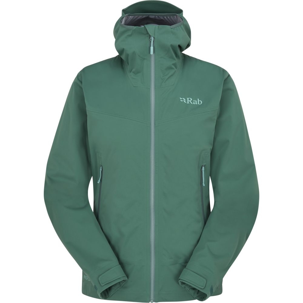 Rab Kinetic 2.0 Jacket Women's Eucalyptus QWG-75-EUC jassen online bestellen bij Kathmandu Outdoor & Travel