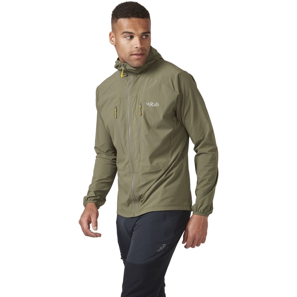 Rab Borealis Jacket Light Khaki QWS-35-LKH jassen online bestellen bij Kathmandu Outdoor & Travel