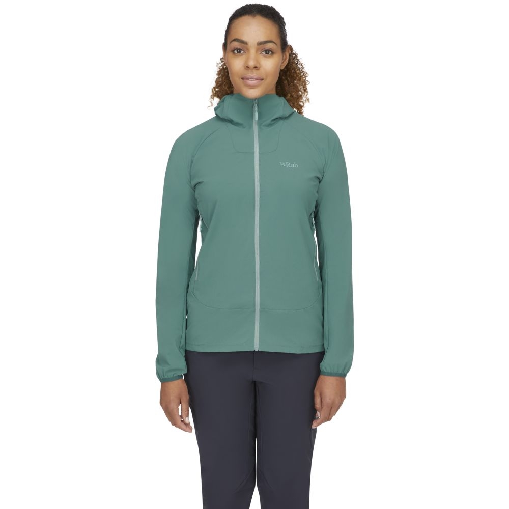 Rab Borealis Jacket Women's Eucalyptus QWS-39-EUC jassen online bestellen bij Kathmandu Outdoor & Travel