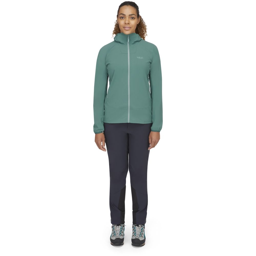 Rab Borealis Jacket Women's Eucalyptus QWS-39-EUC jassen online bestellen bij Kathmandu Outdoor & Travel
