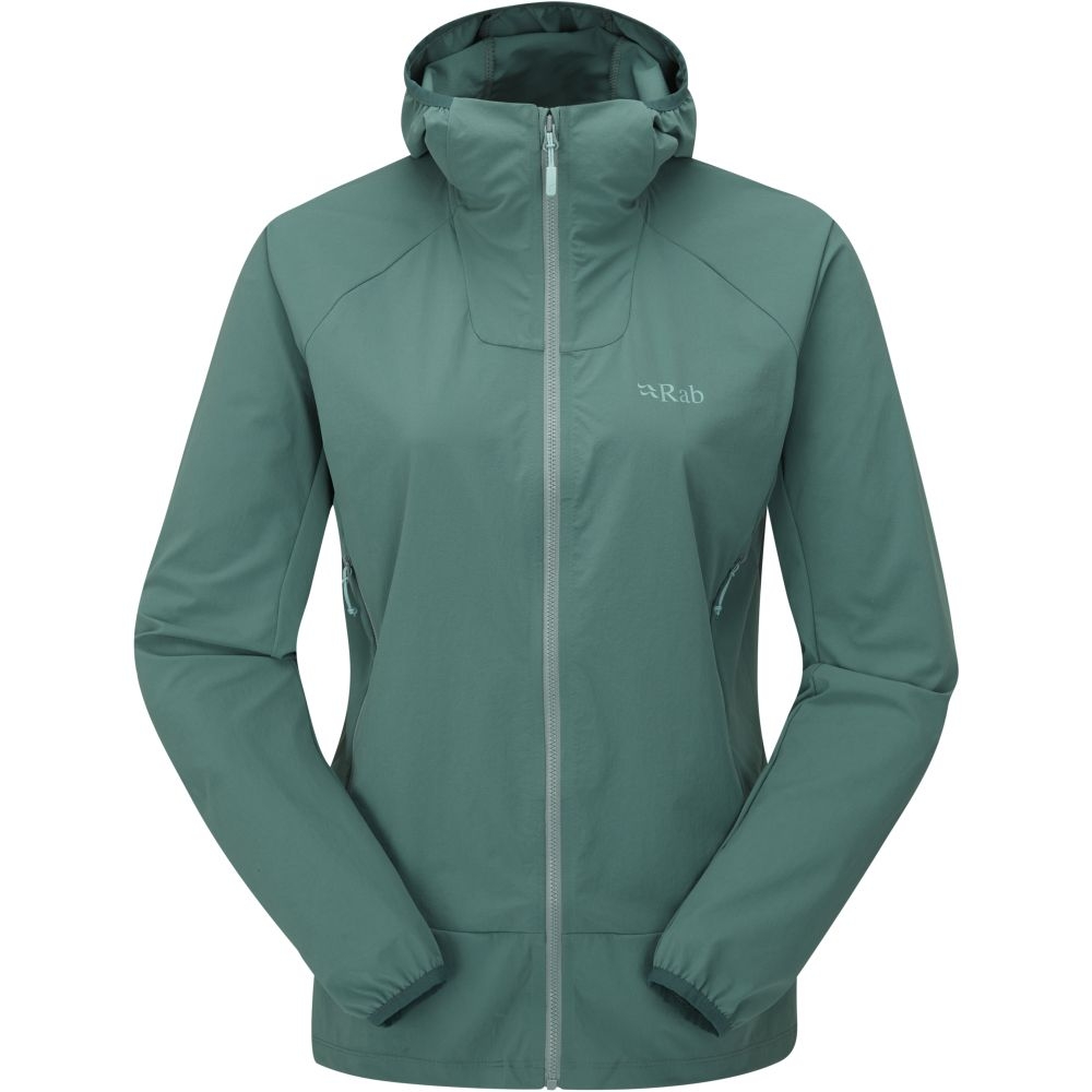 Rab Borealis Jacket Women's Eucalyptus QWS-39-EUC jassen online bestellen bij Kathmandu Outdoor & Travel