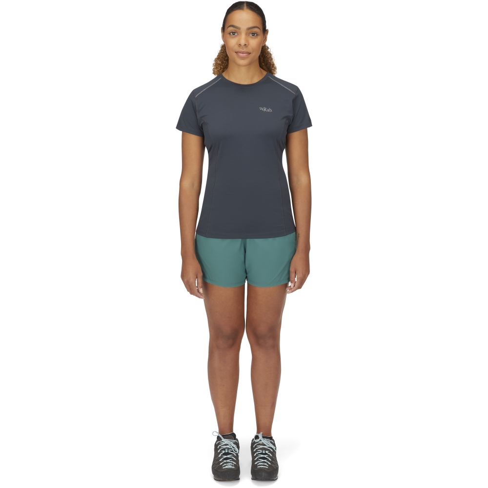 Rab Momentum Shorts Women's Eucalyptus QFV-30-EUC broeken online bestellen bij Kathmandu Outdoor & Travel