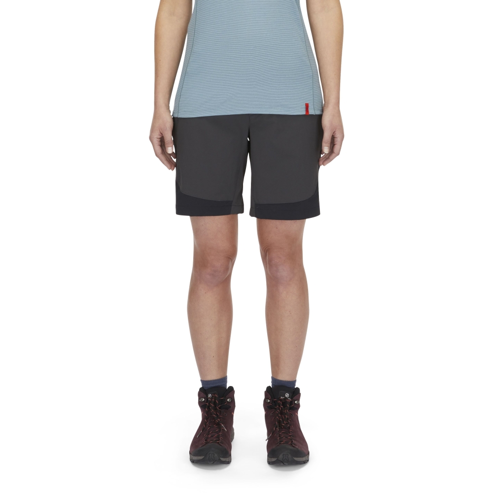 Rab Torque Mountain Shorts 8 Inch Women's Anthracite/Black QFV-97-ANB broeken online bestellen bij Kathmandu Outdoor & Travel