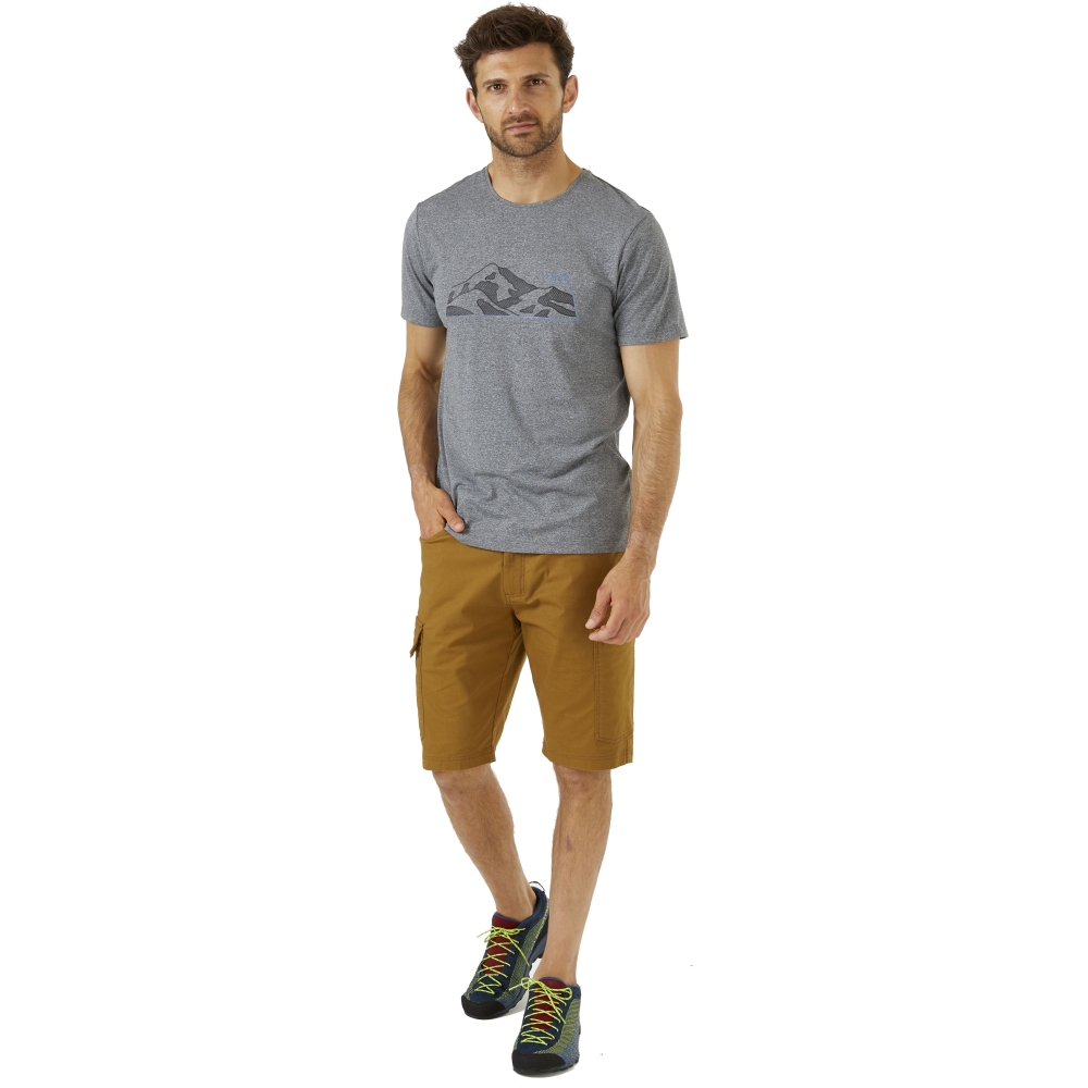 Rab Radius Cargo Shorts 11 Inch Cumin QFV-28-CMN broeken online bestellen bij Kathmandu Outdoor & Travel