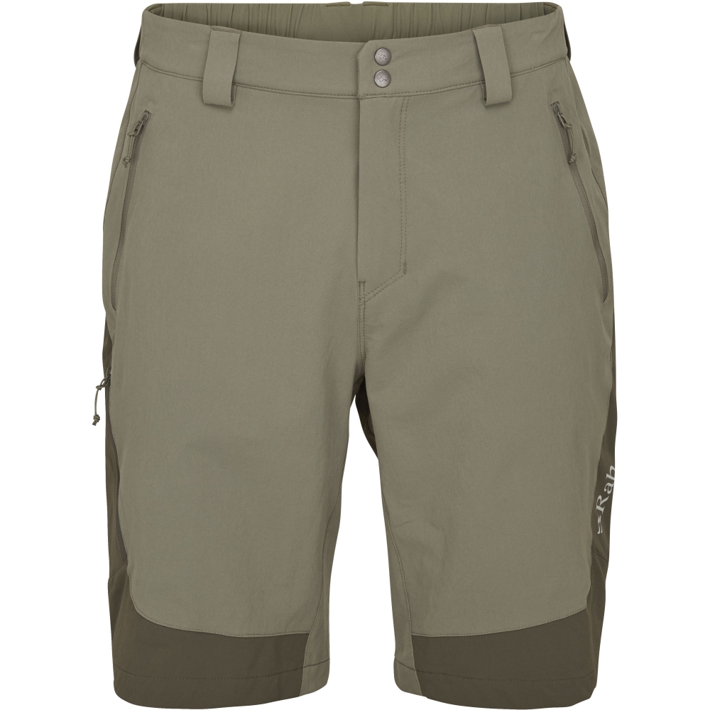 Rab Torque Mountain Shorts 10 Inch Light Khaki/Army QFV-96-LKA broeken online bestellen bij Kathmandu Outdoor & Travel
