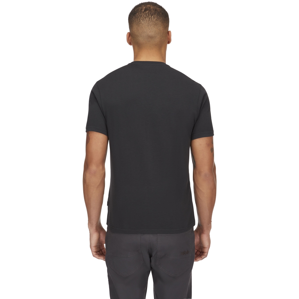 Rab Crimp Logo Tee Beluga QBL-67-BEL shirts en tops online bestellen bij Kathmandu Outdoor & Travel