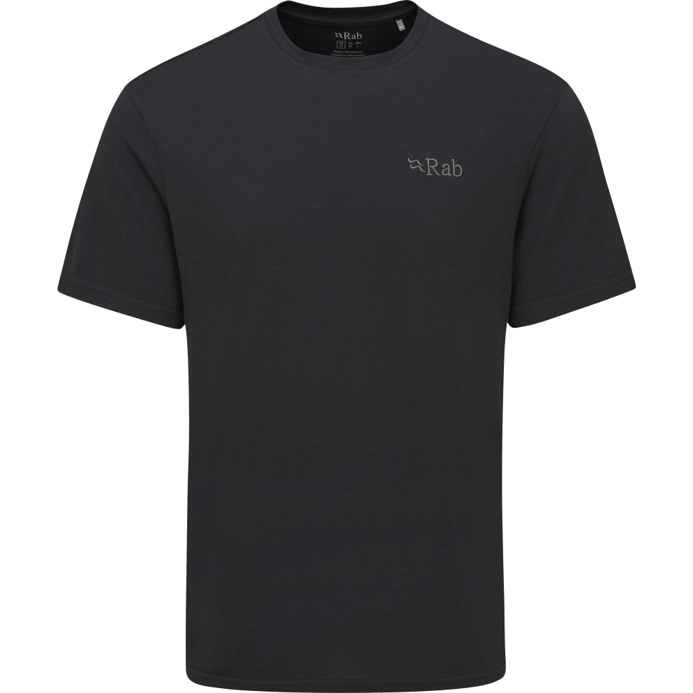 Rab Crimp Logo Tee Beluga QBL-67-BEL shirts en tops online bestellen bij Kathmandu Outdoor & Travel
