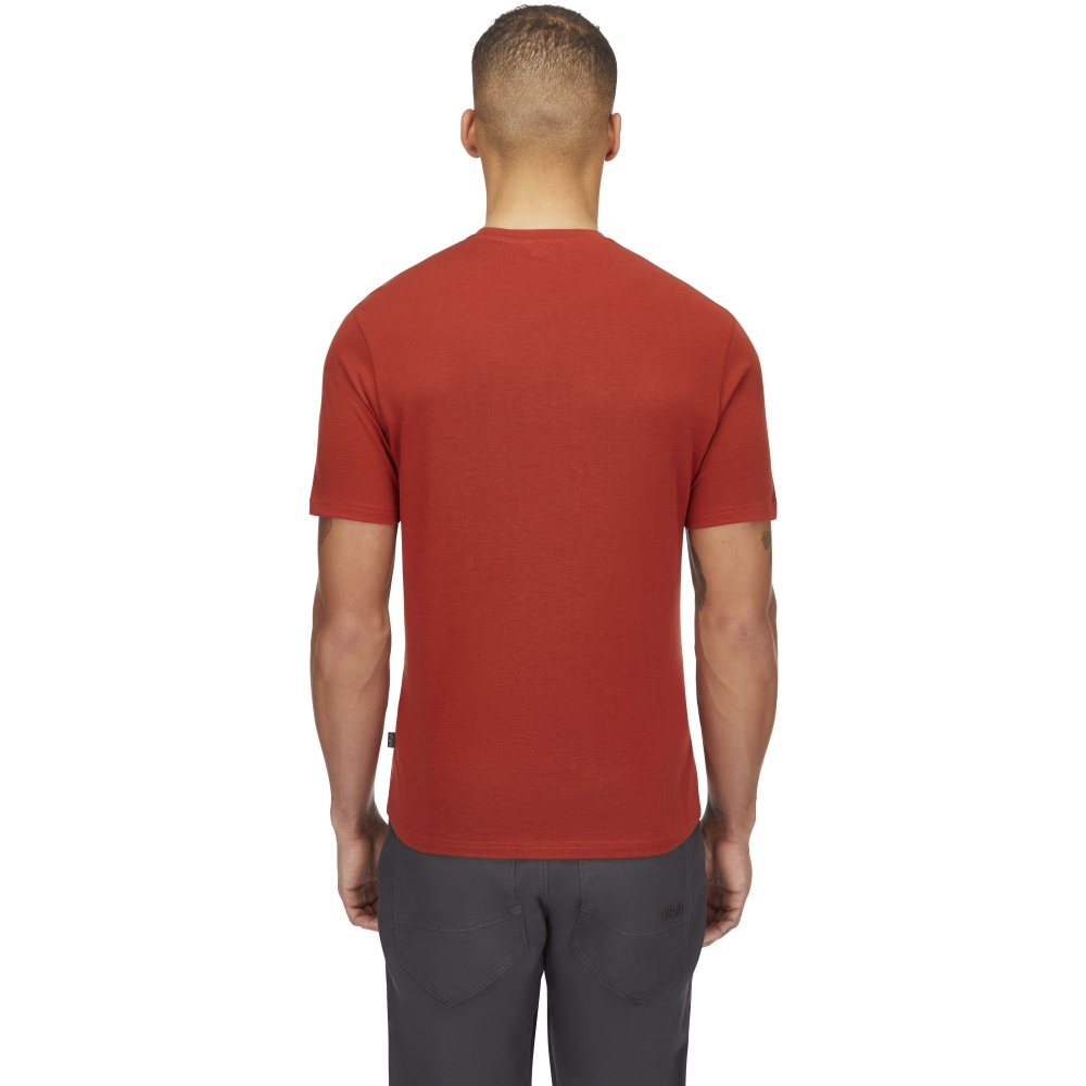 Rab Crimp Reflection Tee Tuscan Red QBL-72-TRD shirts en tops online bestellen bij Kathmandu Outdoor & Travel