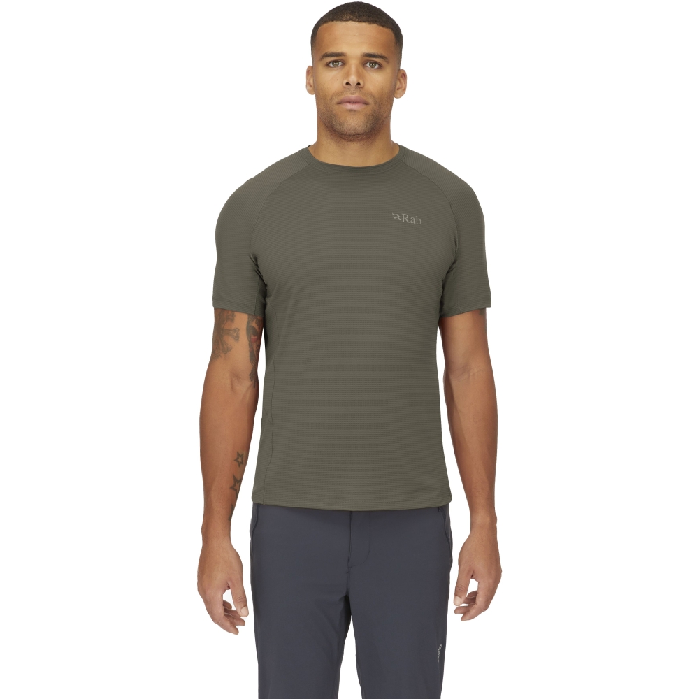 Rab Sonic Tee Light Khaki QBL-01-LKH shirts en tops online bestellen bij Kathmandu Outdoor & Travel