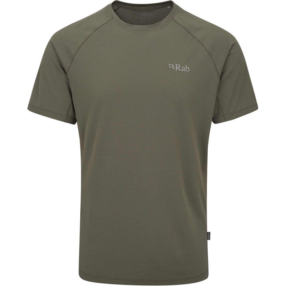 Rab Sonic Tee Light Khaki QBL-01-LKH shirts en tops online bestellen bij Kathmandu Outdoor & Travel